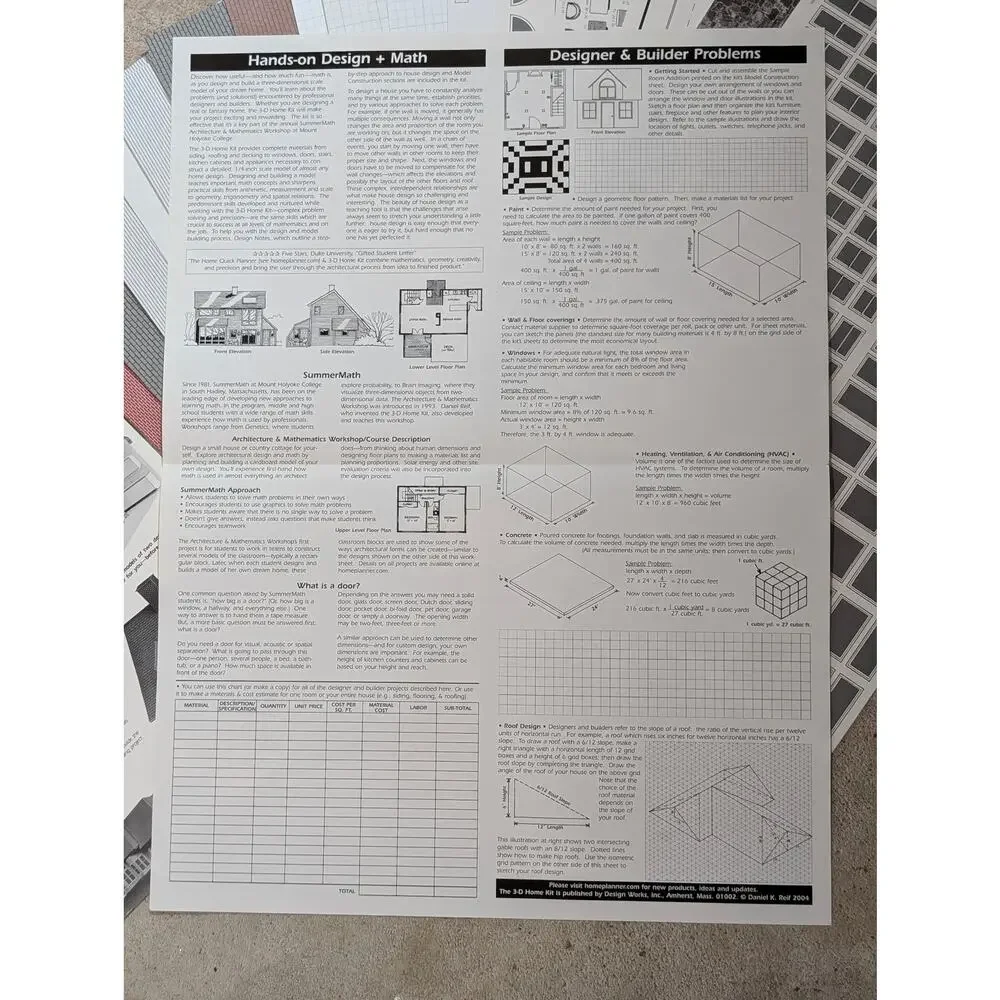 3-D Home Kit All You Need To Construct A Model DIY Home Addition 1990 Edition